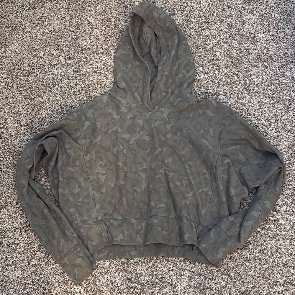 Athleta Gray Camouflage Hoodie